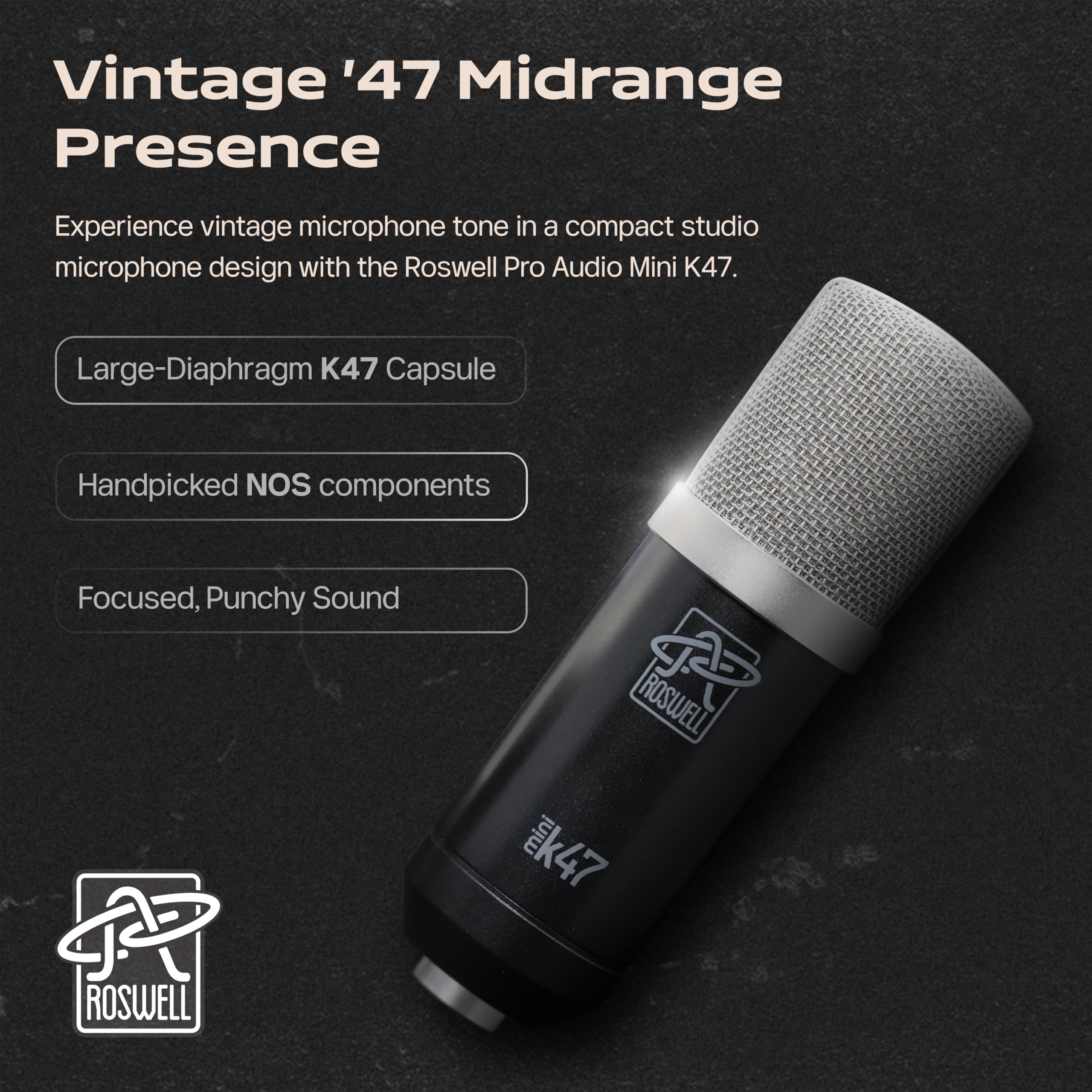Mic Roswell Pro Audio Mini K47 : Amazon.ca: Musical Instruments